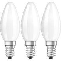 OSRAM HOMELIGHTING 4058075819375 LED-lamp Energielabel E (A - G) E14 Kaars 4 W = 40 W Warmwit (Ø x l) 35 mm x 100 mm Filament / Retro-LED 3 stuk(s)