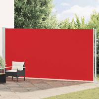 Tuinscherm uittrekbaar 200x600 cm rood