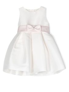 Mimilù robe mi-longue à taille ceinturée - Blanc