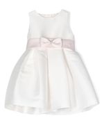 Mimilù robe mi-longue à taille ceinturée - Blanc