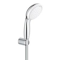 GROHE New Tempesta Handdoucheset - 2 straalsoorten - rond - met houder - gladde slang - 125cm - chroom 2779810E
