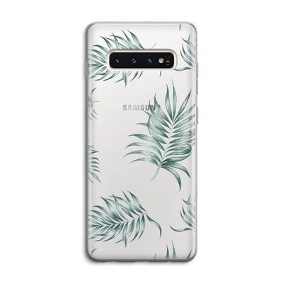 Simple leaves: Samsung Galaxy S10 4G Transparant Hoesje