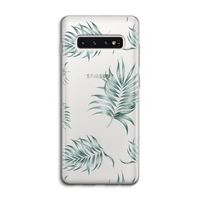 Simple leaves: Samsung Galaxy S10 4G Transparant Hoesje