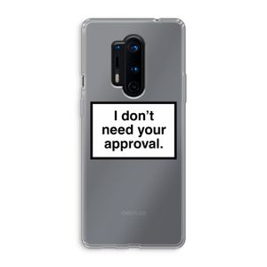 Don't need approval: OnePlus 8 Pro Transparant Hoesje