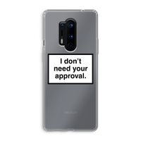 Don't need approval: OnePlus 8 Pro Transparant Hoesje