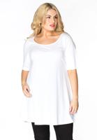 Yoek Tuniek wide bottom | Wit | Maat 54/56