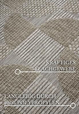Hanse Home - Villeroy & Boch 1836 In- & Outdoor Rug Margaretha Natural Brown - 115x170 cm