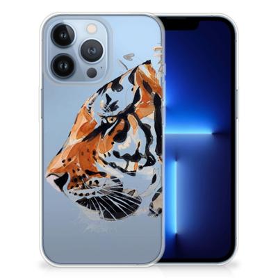 Smartphone hoesje Apple iPhone 13 Pro Watercolor Tiger
