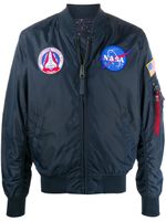 Alpha Industries veste bomber à broderies NASA - Bleu - thumbnail