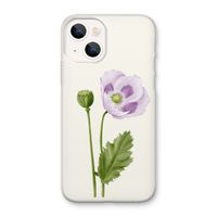Purple poppy: iPhone 13 mini Transparant Hoesje