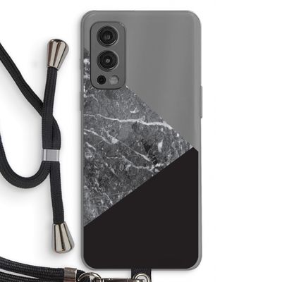 Combinatie marmer: OnePlus Nord 2 5G Transparant Hoesje met koord