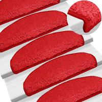 Trapmatten 15 st 65x21x4 cm Rood Halfrond Groot