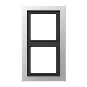 Jung LS990 Design Afdekraam ALD2982 Aluminium 2-voudig