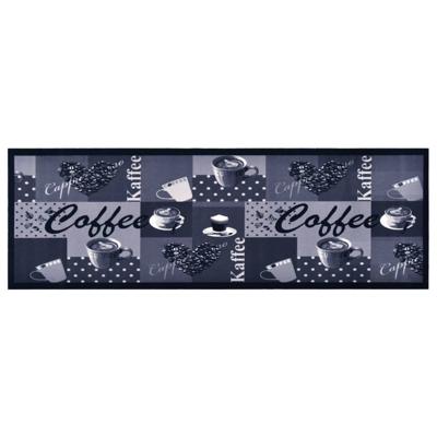 VidaXL Keukenmat wasbaar coffee 60x300 cm blauw