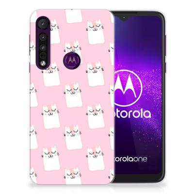 Motorola One Macro | TPU Hoesje | Sleeping Cats