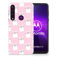 Motorola One Macro | TPU Hoesje | Sleeping Cats