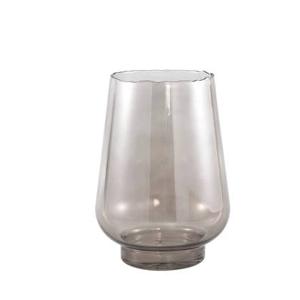 PTMD Dexa Grey glass vase straight round L