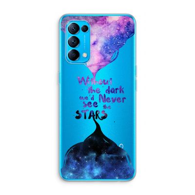Stars quote: Oppo Find X3 Lite Transparant Hoesje