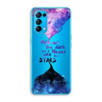 Stars quote: Oppo Find X3 Lite Transparant Hoesje