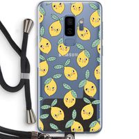 Citroenen: Samsung Galaxy S9 Plus Transparant Hoesje met koord