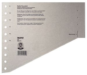 Scheidingsbladen Leitz A4 karton 200gr 11-gaats grijs