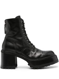 Premiata bottines en cuir 80 mm à lacets - Noir