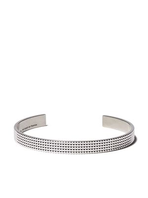 Le Gramme bracelet torque clouté 23 g - Argent