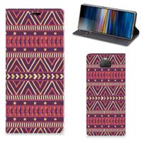 Sony Xperia 10 Plus | Hoesje met Magneet | Aztec Paars