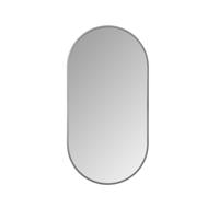 LED-Spiegel Ovaal BWS Colorato Met Verwarming 100x50 cm Gunmetal LED-Spiegel Ovaal BWS Colorato Met Verwarming 100x50 cm Gunmetal