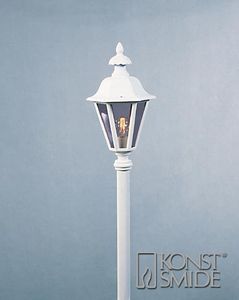 Lantaarnlamp Pallas 1-lichts 41cm matwit exclusief sokkel/paal 428-250