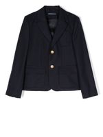 POLO RALPH LAUREN KIDS blazer boutonné en laine - Bleu