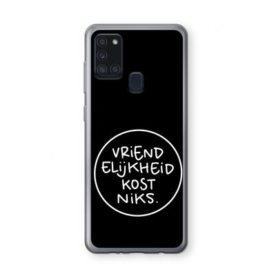 Vriendelijkheid: Samsung Galaxy A21s Transparant Hoesje