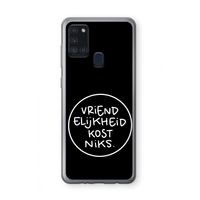 Vriendelijkheid: Samsung Galaxy A21s Transparant Hoesje