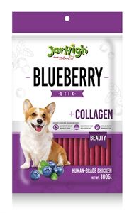 Jerhigh Jerhigh Jerhigh blueberry stix met kip en collageen