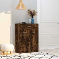 Schoenenkast 60x35x84 cm bewerkt hout gerookt eikenkleurig