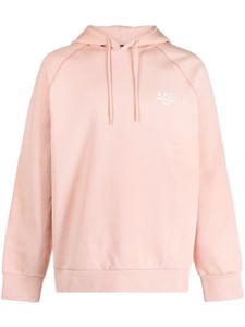 A.P.C. hoodie Oscar à logo brodé - Rose