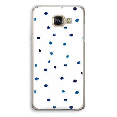 Blauwe stippen: Samsung Galaxy A5 (2016) Transparant Hoesje