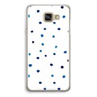 Blauwe stippen: Samsung Galaxy A5 (2016) Transparant Hoesje