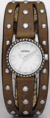 Fossil horlogeband jr1177 Leder Bruin