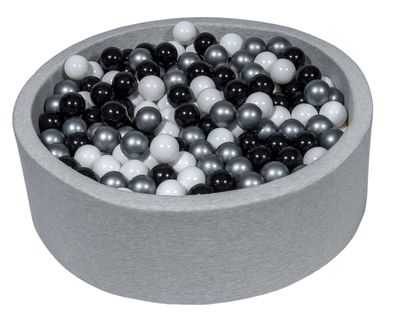 Viking Choice Ballenbak 90 cm met 450 ballen zwart, wit & zilver Viking Choice Ballenbak 90 cm met 450 ballen zwart, wit & zilver