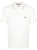 C.P. Company polo à logo brodé - Blanc