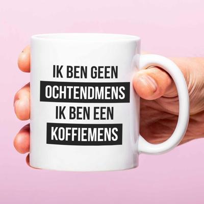 Mok Ik ben geen ochtendmens, ik ben een koffiemens