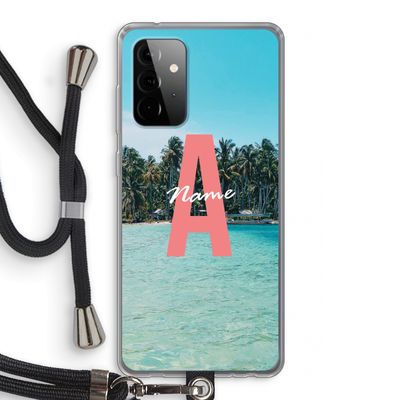 Pacific Dream: Samsung Galaxy A72 5G Transparant Hoesje met koord