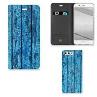 Huawei P10 Plus Book | Wallet Case | Wood Blue