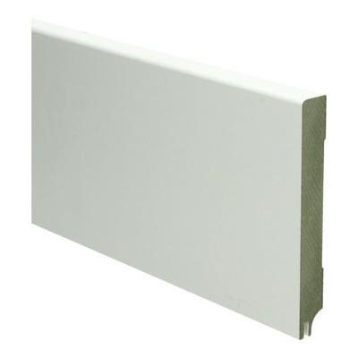 MDF Moderne plint 120x15 voorgelakt RAL9010 + uitsparing - lengte 240cm
