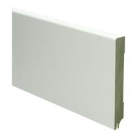 MDF Moderne plint 120x15 voorgelakt RAL9010 + uitsparing - lengte 240cm