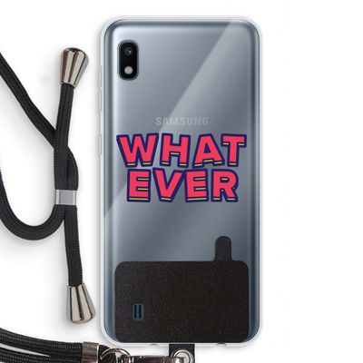 Whatever: Samsung Galaxy A10 Transparant Hoesje met koord