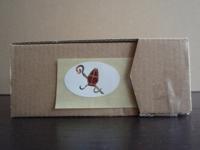 Etiket Sint/mijter wit/goud/rood ov38x24