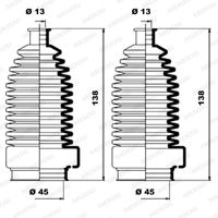 Stuurhoes, stuureenheid MOOG, Inbouwplaats: Vooras links en rechts, u.a. für VW