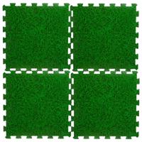 Foam puzzelmat zwembadtegels / fitnesstegels - Gras - 24x stuks - 50 x 50 cm p/stuk